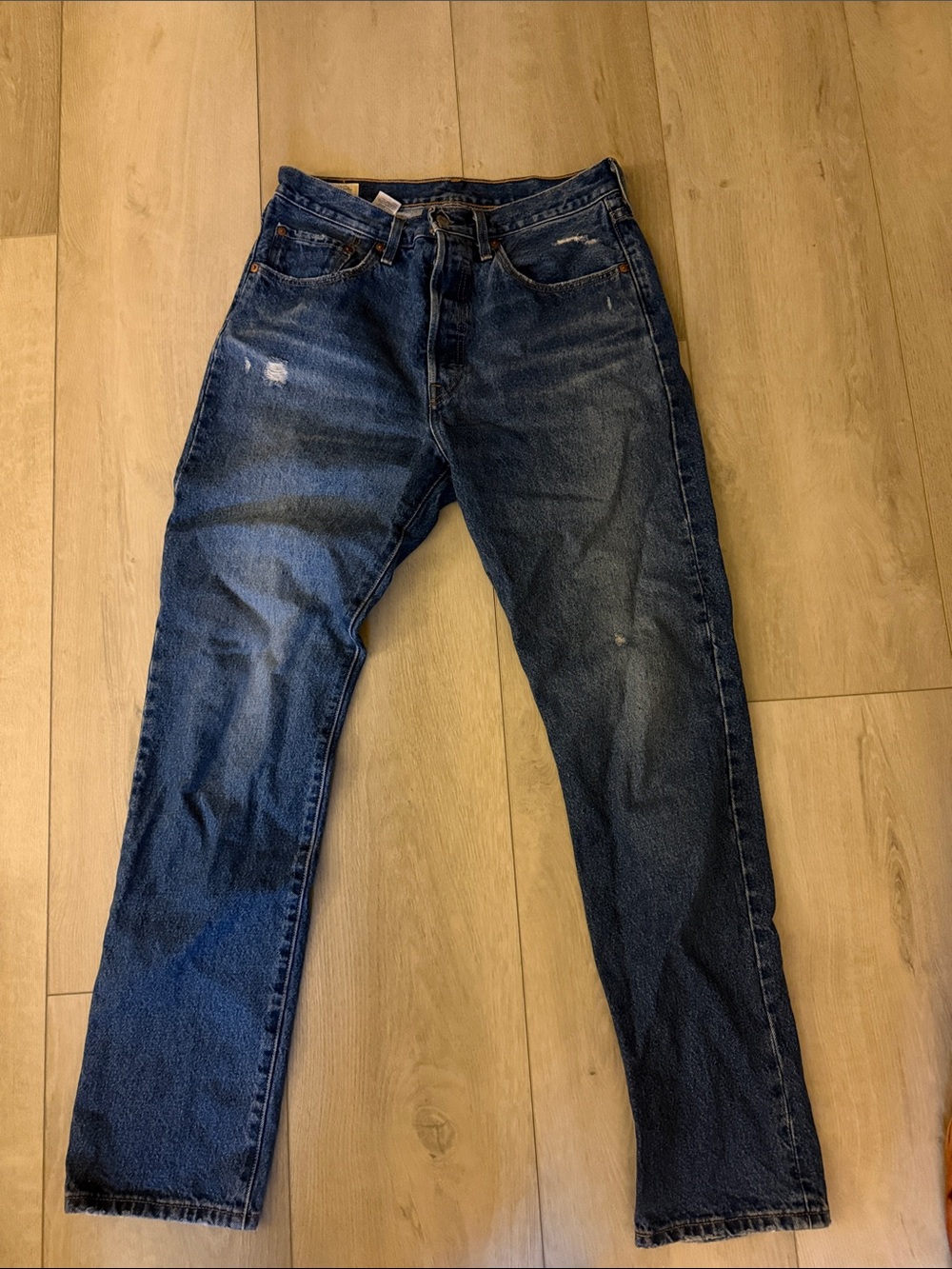 Levi’s 501 Dark Blue Straight-Leg Jeans